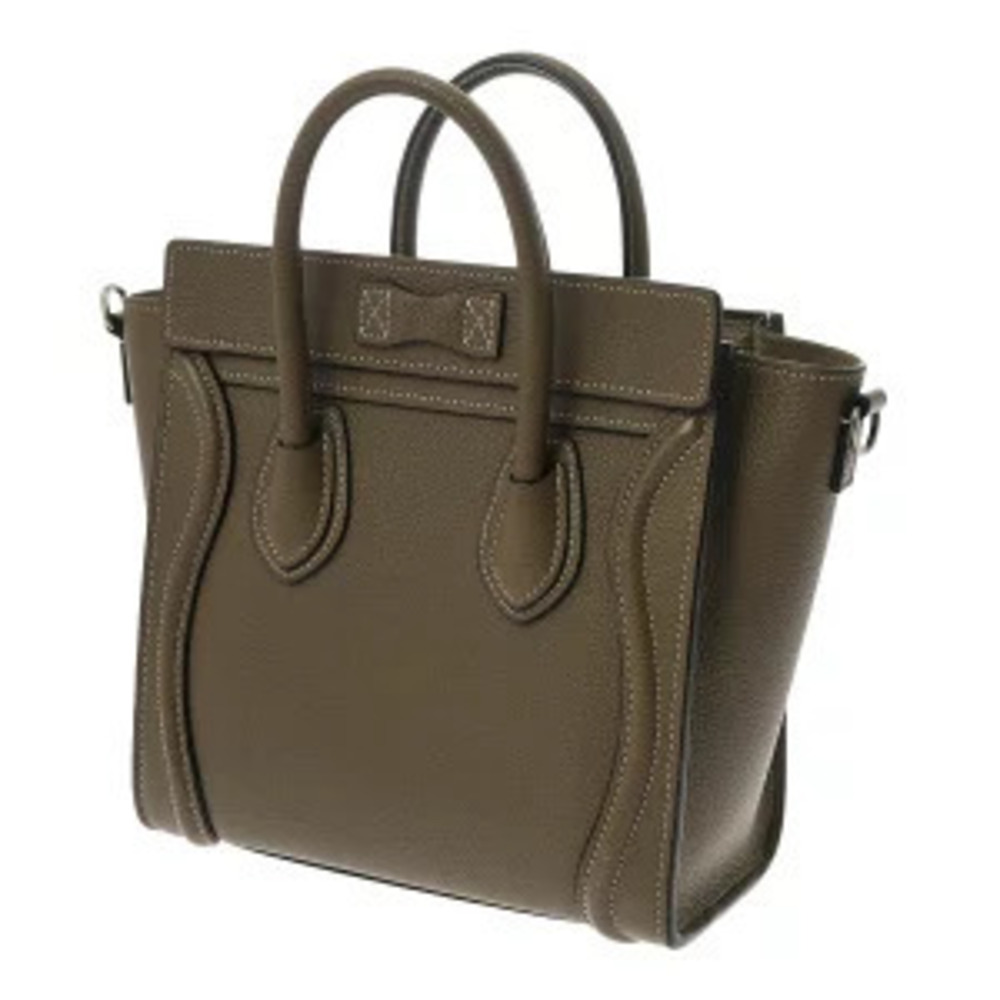 Celine Calf Drummed Handbag Bag Leather Luggage
